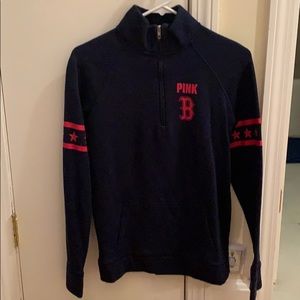 Victoria Secret MLB Red Sox quarter zip